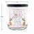 House of Velas Christmas Metallic Jar Candle Holiday Spice Perspective: back
