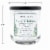 House of Velas Christmas Metallic Jar Candle Mistletoe Perspective: back