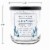 House of Velas Christmas Metallic Jar Candle Festive Winter Perspective: back