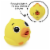 Jabber Ball™ Squirbble Duck - Water Toy Perspective: back