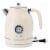 MegaChef 1.7 Liter Electric Tea Kettle and 2 Slice Toaster Combo in Matt Cream Perspective: back