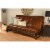 Kodiak Furniture Full-size Futon Cover in Saddle Brown Faux Leather Perspective: back