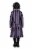Wednesday Inspired Gothic Girl School Uniform Child Costume | Large Perspective: back