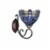 CHLOE Lighting SUNNIVA Dragonfly Tiffany-Style Dark Bronze 1 Light Wall Sconce 8 Wide Perspective: back
