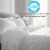 California Design Den Certified Luxury Egyptian Cotton Sheet Set, Cool Sateen Weave - Full Perspective: back