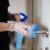 Hand-E Disposable Nitrile Medical Exam Gloves, Blue, 200 Count - Subtle Box for Home Use Perspective: back