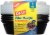 Glad Round Plastic Containers with Lids - 7 Pack Perspective: back