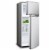 Impecca 4.5 Cu. Ft. Double-Door Refrigerators, Stainless Steel Perspective: back