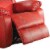Leather Rocker Recliner Chair, Red- Saltoro Sherpi Perspective: back