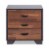 ACME Eloy Wooden Nightstand with 3 Storage Drawers in Walnut and Espresso Perspective: back