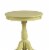 ACME Alger Wood Round End Table in Light Yellow Perspective: back