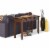 Simpli Home Artisan Wood 46  Transitional Console Sofa Table in Russet Brown Perspective: back