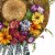 Nearly Natural 4587 Mixed Flower Hat Wreath Perspective: back