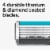 Schick Quattro Titanium 4-Blade Razor for Men with 4 Refills Perspective: back