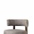 Lynsey Contemporary 29 Barstool With linen Cushion, Light Gray Finish, Set of 2- Saltoro Perspective: back