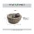 HealthSmart 8 Inch ranite Molcajete Set a Stylish Yet Durable Mortar  Pestle Set Perspective: back