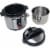 Precise Heat KTELPCS Electric Pressure Cooker Stainless Steel inner Pot - 6.3 qt Perspective: back