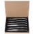 Slitzer 6-piece European Style Steak Knife Set Elegantly Contoured Kitchen Cutlery Perspective: back