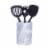 HealthSmart Marble Kitchen Utensil Holder 5 X 7 Inches Gray and White Perspective: back