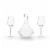 3-Piece Angled Crystal Bordeaux Set by Viski® Perspective: back