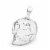 Foster & Rye 6060 Skull Liquor Decanter, Clear Perspective: back