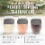 True Fabrications Wine Freeze Cooling Cup Grey Perspective: back