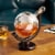 Viski Globe Liquor Decanter Perspective: back
