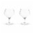 Viski Angled Crystal Gin & Tonic Glasses Perspective: back
