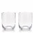 Viski Crystal Whiskey Tumblers Perspective: back