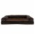 FurHaven Faux Fleece & Chenille Soft Woven Memory Sofa Dog Bed|Large, Coffee Perspective: back