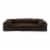 FurHaven Faux Fleece & Chenille Soft Woven Cool Gel Sofa Dog Bed|Medium, Coffee Perspective: back