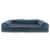 FurHaven Faux Fleece & Chenille Soft Woven Cool Gel Sofa Dog Bed|Jumbo, Orion Blue Perspective: back