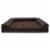 FurHaven Faux Fleece & Chenille Soft Woven Memory Sofa Dog Bed|Jumbo Plus, Coffee Perspective: back
