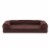 FurHaven Quilted Memory Sofa Dog Bed|Medium, Coffee Perspective: back