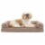 FurHaven Plush & Suede Orthopedic Sofa Dog Bed|Medium, Almondine Perspective: back