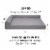 FurHaven Paw-Quilted Cool Gel Top Deluxe L-Chaise Dog Bed, Jumbo, Titanium Perspective: back