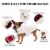 Flex-Fit Reversible Sherpa & Plaid Dog Coat - Large, Cream Perspective: back