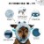 FurHaven Flex-Fit Pet Costume Hat - Monster Blue, M Perspective: back