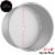 4  x 2  Round Aluminum Cake Pan by Last Confection Perspective: back