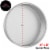 9  x 2  Round Aluminum Cake Pan by Last Confection Perspective: back