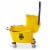 Dryser Commercial Mop Bucket with Side Press Wringer - 26 Quart Yellow Perspective: back