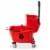 Dryser Commercial Mop Bucket with Side Press Wringer - 26 Quart, Red Perspective: back