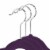 50 Purple Velvet 14  Kid's Hangers by Casafield Perspective: back