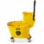 Dryser Commercial Mop Bucket with Side Press Wringer - 33 Quart, Yellow Perspective: back