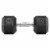 40 lb Pair Rubber Coated Hex Dumbbell, Cast Iron Hand Weight Set Perspective: back