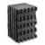 36 Gym Exercise Flooring Mats - 12 Foam Workout Floor Tiles - Black Perspective: back