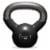Philosophy Gym Vinyl Coated Cast Iron Kettlebell Weight 10 lbs - Black Perspective: back