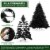 7.5FT Black Spruce Artificial Holiday Christmas Tree with Metal Stand Perspective: back