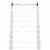 Rubber Fixed Barbell, 20 LB Pre-Loaded Weight EZ Curl Bar Perspective: back