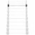 Rubber Fixed Barbell, 30 LB Pre-Loaded Weight Straight Bar Perspective: back